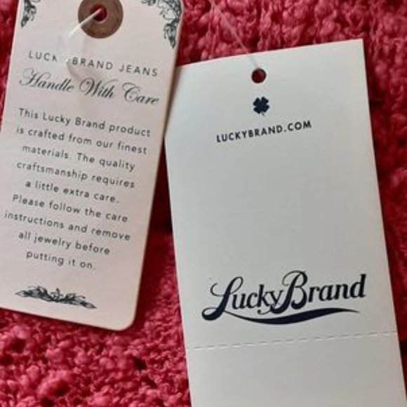 NWT, LUCKY BRAND, Coral Open Weave Knit Sweater Size Large - Picture 8 of 8